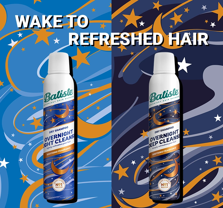 BATISTE DRY SHAMPOO & OVERNIGHT DEEP CLEANSE TROCKENSHAMPOO 200ML