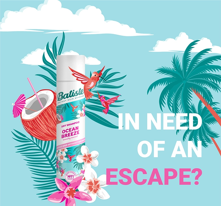 BATISTE DRY SHAMPOO TROCKENSHAMPOO OCEAN BREEZE 200ML