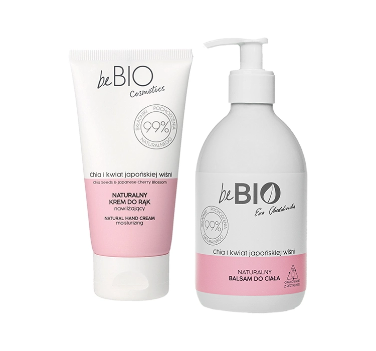 BEBIO CHIA UND JAPANISCHE KIRSCHBLÜTE SET HANDCREME + KÖRPERLOTION