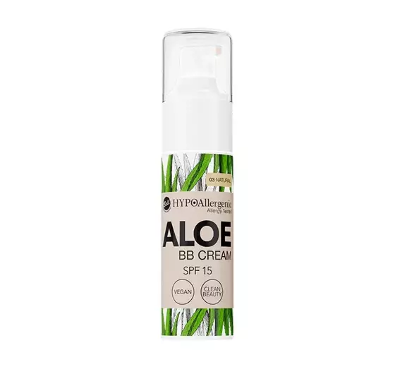 BELL HYPOALLERGENIC ALOE BB CREAM SPF 15 VEGANE GETÖNTE TAGESCREME 03 NATURAL 20G