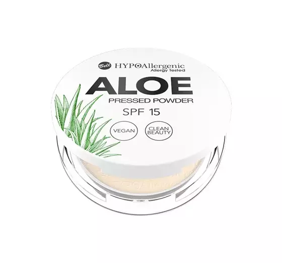 BELL HYPOALLERGENIC ALOE PRESSED POWDER SPF 15 GEPRESSTES GESICHTSPUDER 02 VANILLA 5G