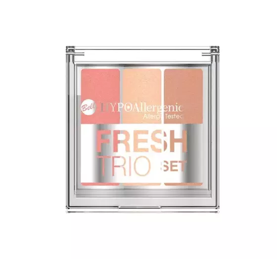 BELL HYPOALLERGENIC FRESH TRIO SET HYPOALLERGENE MULTIFUNKTIONALE MAKE-UP-PALETTE ZUR GESICHTSKONTURIERUNG