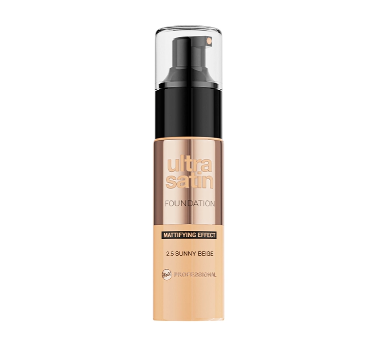 BELL PROFESSIONAL ULTRA SATIN HALTBARE MATTIERRENDE FOUNDATION 2.5 SUNNY BEIGE 30G