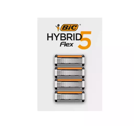 BIC HYBRID FLEX5 ERSATZKLINGEN FÜR MÄNNER 4 STÜCK