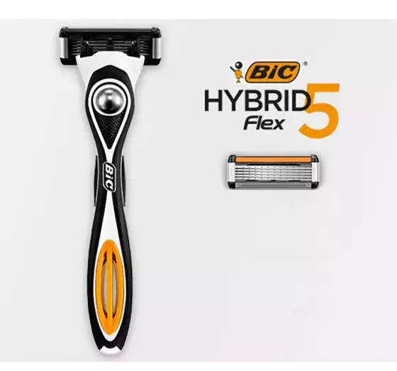 BIC HYBRID FLEX5 RASIERER FÜR MÄNNER + 1 ERSATZ SET