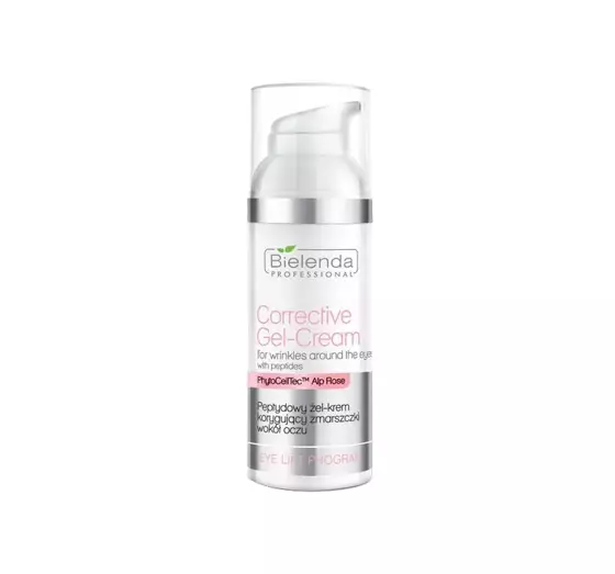 BIELENDA PROFESSIONAL CORRECTIVE GEL-CREAM PEPTID-GEL-CREME ZUR KORREKTUR VON FALTEN UM DIE AUGEN 50ML