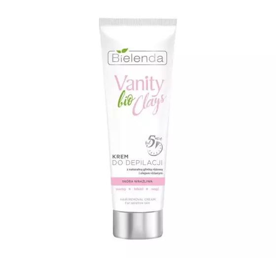 BIELENDA VANITY BIO CLAYS ENTHAARUNGSCREME FÜR EMPFINDLICHE HAUT 100ML