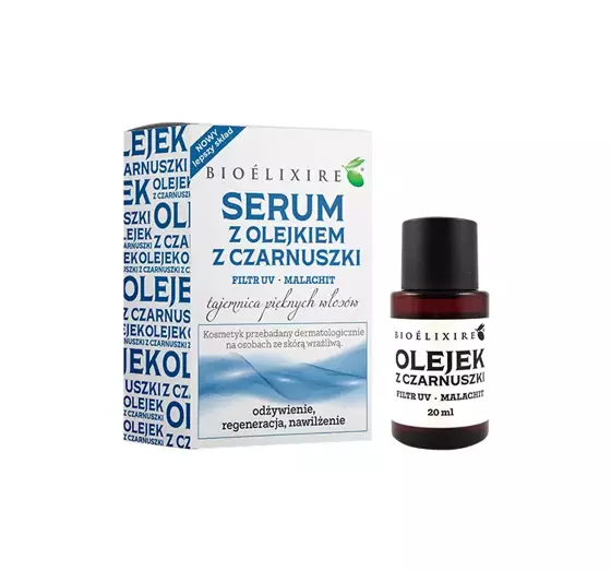 BIOELIXIRE HAARSERUM MIT SCHWARZKÜMMELÖL UND UV SCHUTZ 20ML