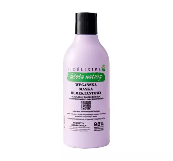 BIOELIXIRE WESEN DER NATUR VEGANE HAARMASKE MIT HUMECTANTS 400ML