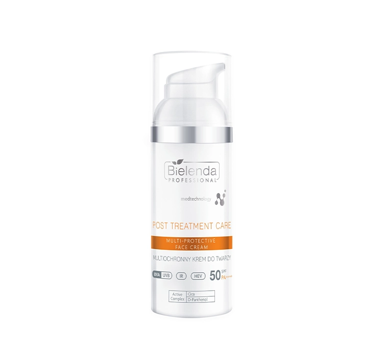 Bielenda Professional Post Treatment Care multi-schützende Gesichtscreme SPF50 PA++++ 50ml