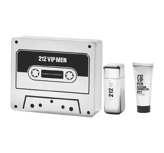 CAROLINA HERRERA 212 VIP MEN EDT SPRAY 100ML + SG 100ML SET