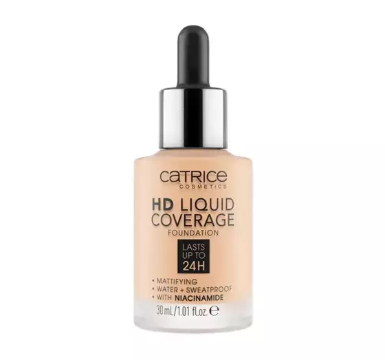 CATRICE HD LIQUID COVERAGE FOUNDATION 005 IVORY BEIGE 30 ML