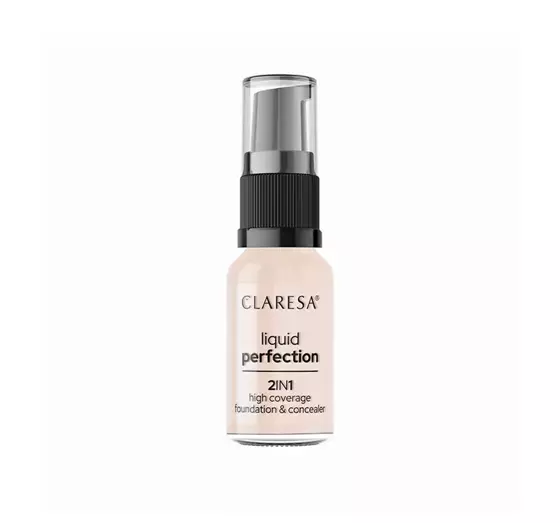 CLARESA LIQUID PERFECTION FOUNDATION 2IN1 101 LIGHT 18G