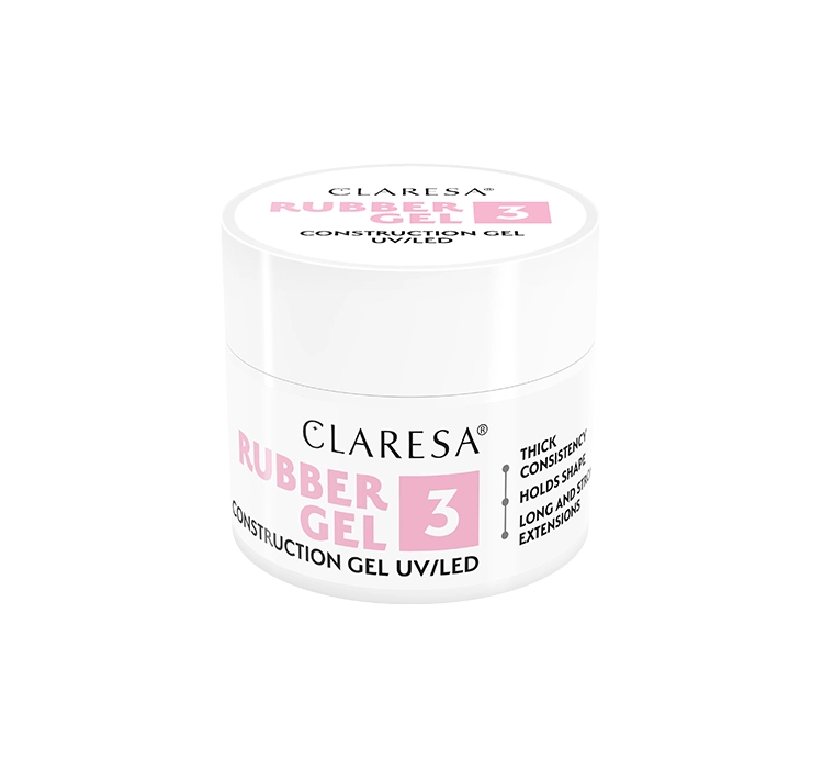 CLARESA RUBBER GEL AUFBAUGEL UV/LED 3 12G