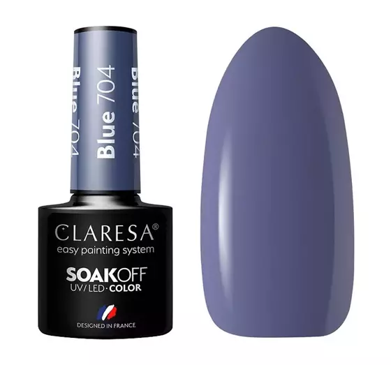 CLARESA SOAK OFF HYBRIDLACK BLUE 704 5ML