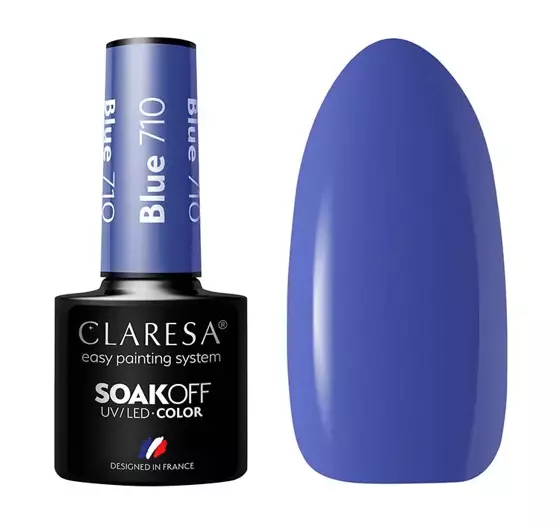 CLARESA SOAK OFF HYBRIDLACK BLUE 710 5ML