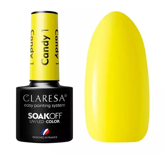 CLARESA SOAK OFF HYBRIDLACK CANDY 1 5ML