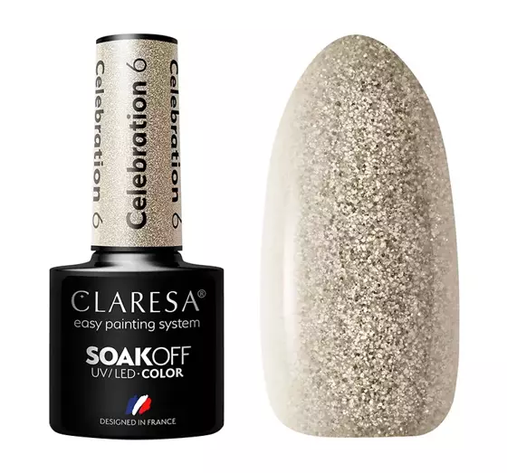 CLARESA SOAK OFF HYBRIDLACK CELEBRATION 6 5ML