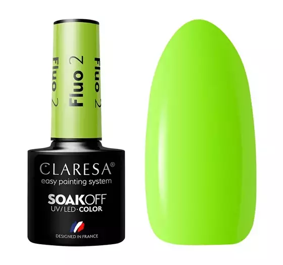 CLARESA SOAK OFF HYBRIDLACK FLUO 2 5ML