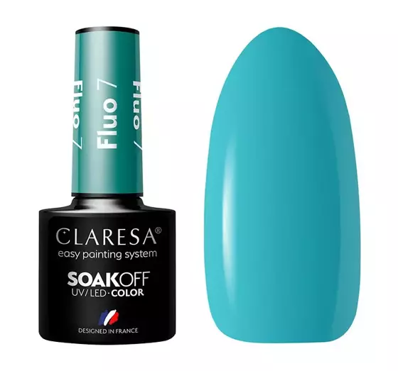 CLARESA SOAK OFF HYBRIDLACK FLUO 7 5ML