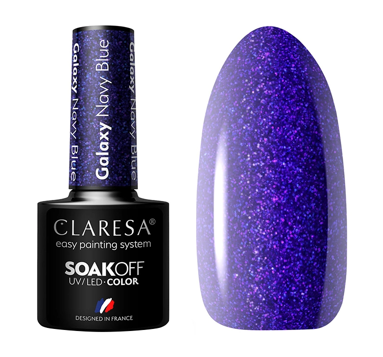 CLARESA SOAK OFF HYBRIDLACK GALAXY NAVY BLUE 5ML