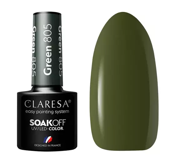 CLARESA SOAK OFF HYBRIDLACK GREEN 805 5G