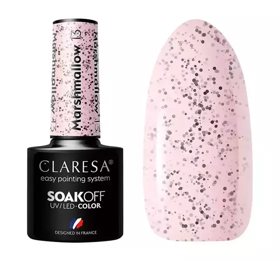 CLARESA SOAK OFF HYBRIDLACK MARSHMALLOW 13 5ML