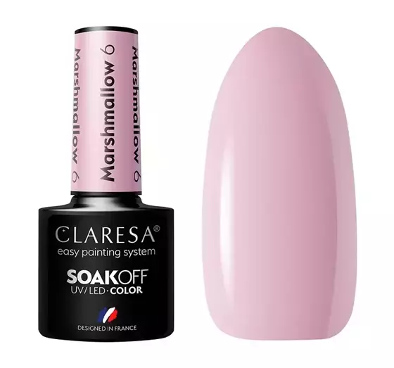 CLARESA SOAK OFF HYBRIDLACK MARSHMALLOW 6 5ML