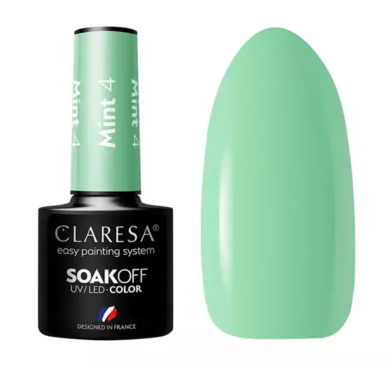 CLARESA SOAK OFF HYBRIDLACK MINT 4 5ML