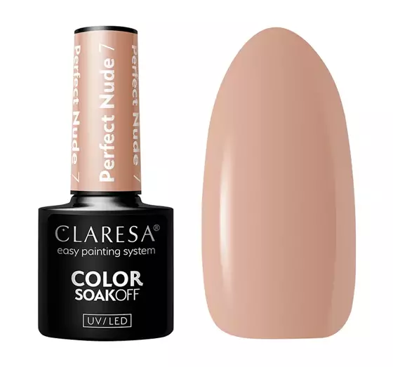 CLARESA SOAK OFF HYBRIDLACK PERFECT NUDE 7 5ML