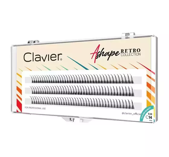 CLAVIER ASHAPE KÜNSTLICHE WIMPERNBÜSCHEL 14MM C-CURL