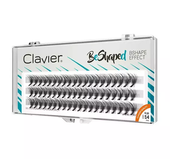 CLAVIER BESHAPED KÜNSTLICHE WIMPERNBÜSCHEL 14MM B-CURL