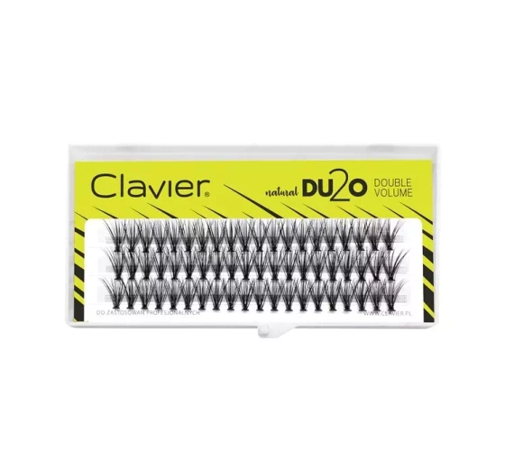 CLAVIER DU2O DOUBLE VOLUME KÜNSTLICHE WIMPERN-BÜSCHEL 12MM