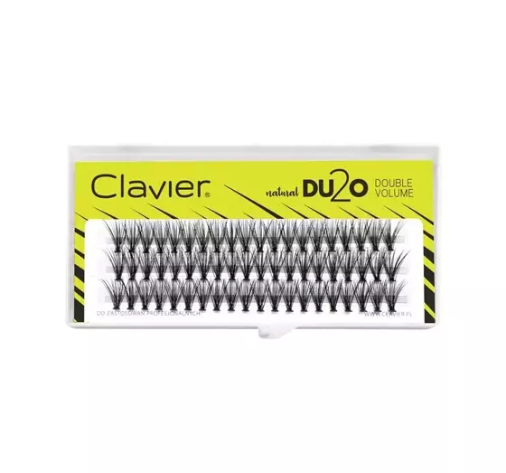 CLAVIER DU2O DOUBLE VOLUME KÜNSTLICHE WIMPERN-BÜSCHEL 13MM