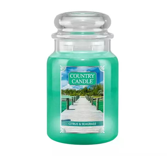 COUNTRY CANDLE DUFTKERZE BIG JAR CITRUS & SEAGRASS 680G