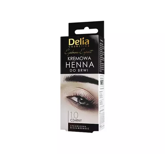 DELIA WIMPERN- UND AUGENBRAUENHENNA IN CREME SCHWARZ 1.0