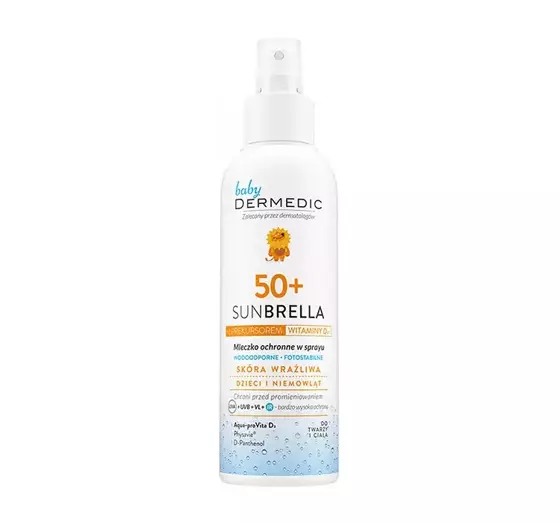 DERMEDIC BABY SUNBRELLA SCHUTZMILCH IM SPRAY SPF 50+ FÜR KINDER 150ML