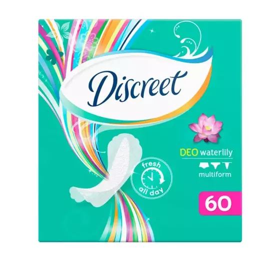 DISCREET DEO WATERLILY MULTIFORM HYGIENEPADS 60 STÜCK