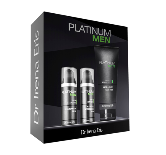 DR IRENA ERIS PLATINUM MEN SET AFTER SHAVE BALSAM + GESICHTSCREME + DUSCHGEL