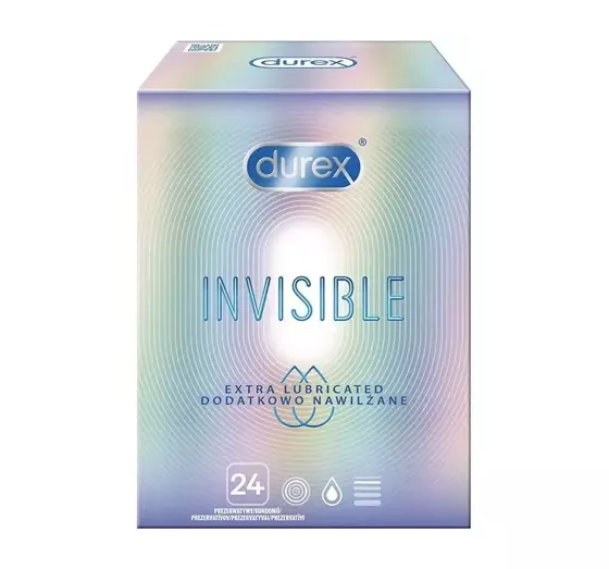 DUREX INVISIBLE EXTRA LUBRICATED KONDOME 24 STÜCK