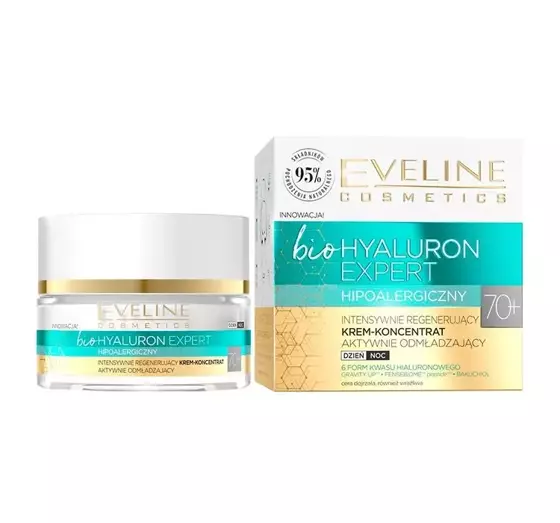 EVELINE BIO HYALURON EXPERT 70+ INTENSIV REGENERIERENDES CREME-KONZENTRAT 50ML