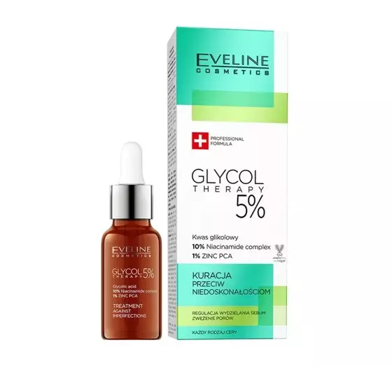 EVELINE GLYCOL THERAPY BEHANDLUNG GEGEN UNVOLLKOMMENHEITEN 5% 18ML