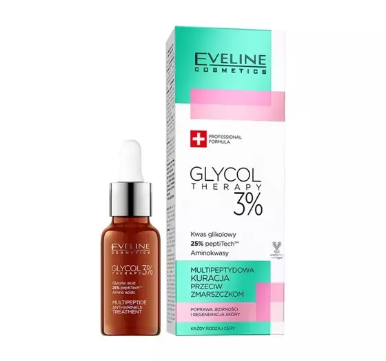 EVELINE GLYCOL THERAPY MULTIPEPTID-ANTI-FALTEN-BEHANDLUNG 3% 18ML