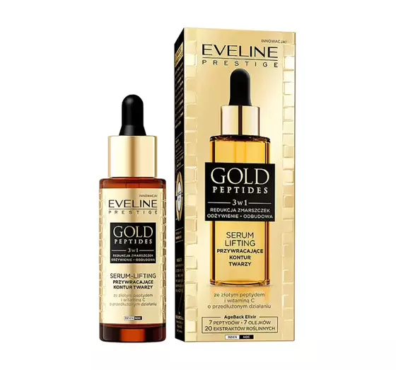 EVELINE GOLD PEPTIDES LIFTING SERUM FÜR GESICHT 3IN1 30ML