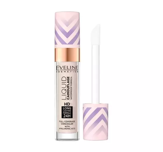 EVELINE LIQUID CAMOUFLAGE CONCEALER MIT HYALURONSÄURE 01 LIGHT PORCELAIN 7,5ML