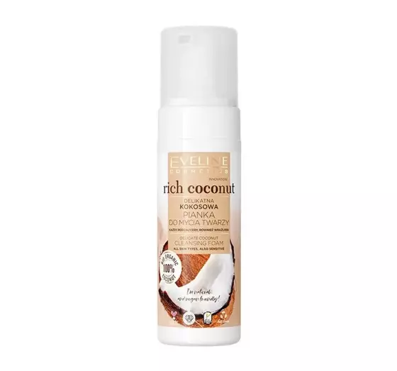 EVELINE RICH COCONUT SANFTER REINIGUNGSSCHAUM MIT KOKOSNUSS 150ML