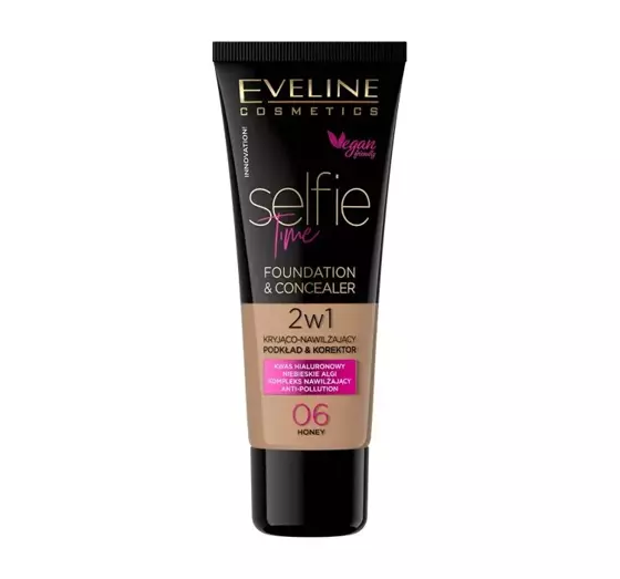 EVELINE SELFIE TIME FOUNDATION UND CONCEALER 06 HONEY 30ML