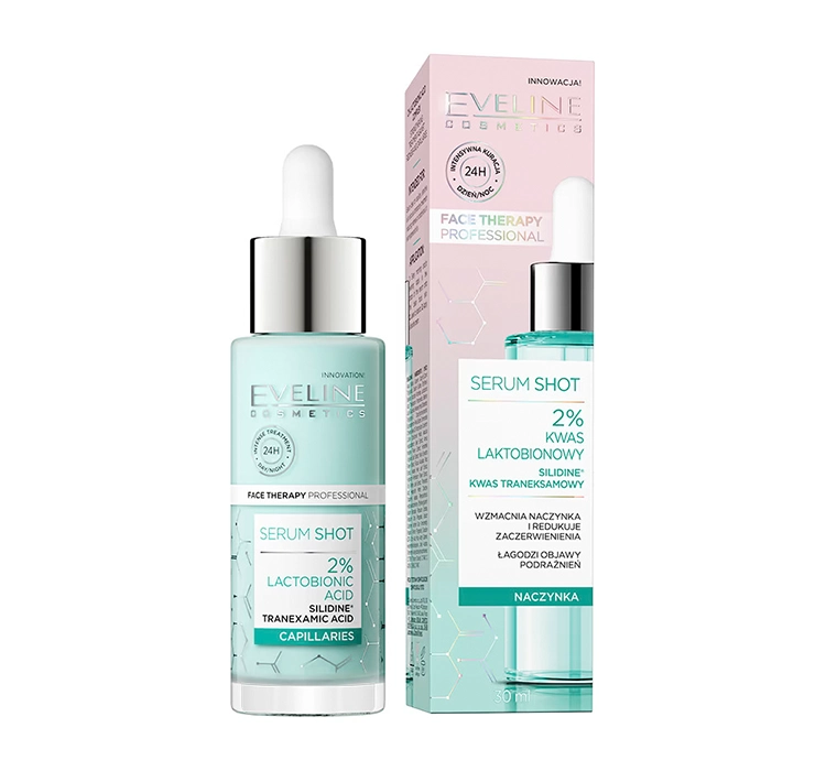 EVELINE SERUM SHOT STÄRKENDES GESICHTSSERUM MIT 2% LACTOBIONSÄURE 30ML