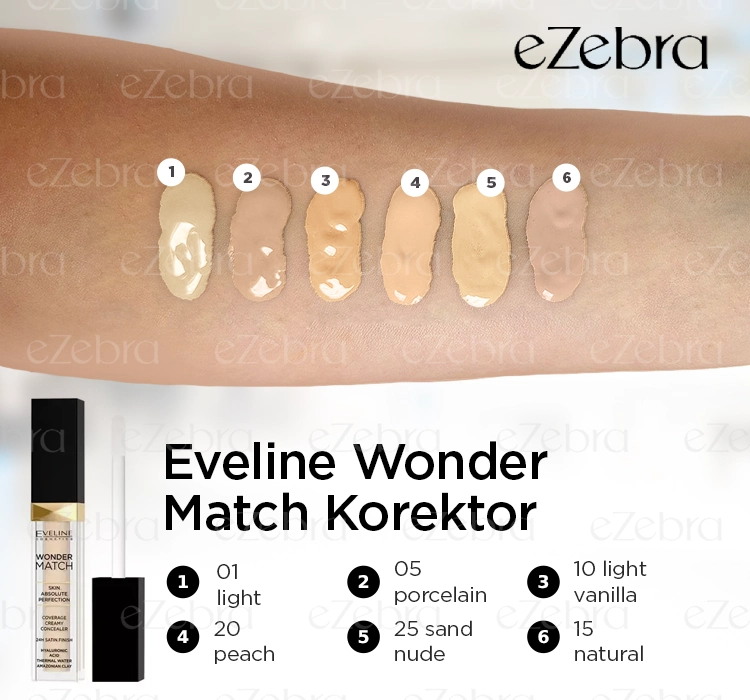 EVELINE WONDER MATCH FLÜSSIGER CONCEALER 25 SAND NUDE 7ML