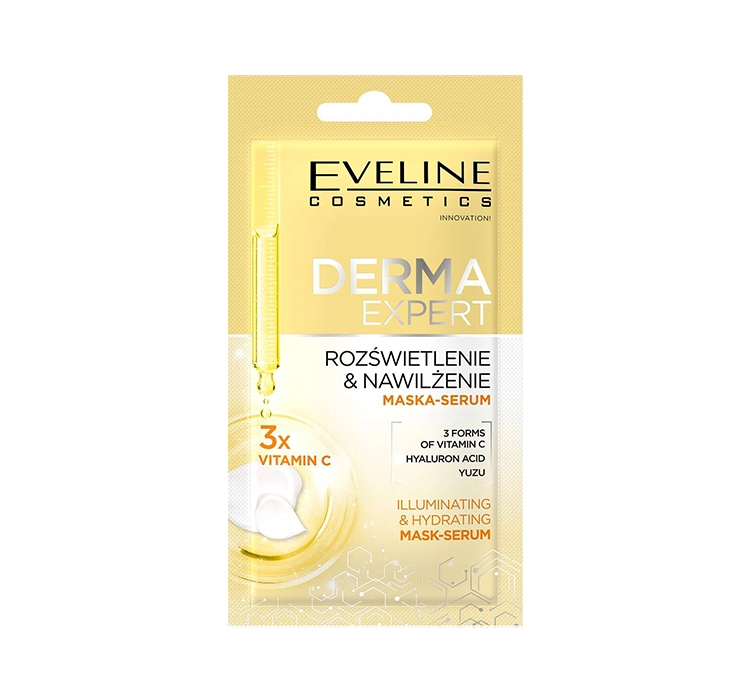 Eveline Derma Expert Aufhellung & Feuchtigkeit Gesichtsmaske-Serum 8ml